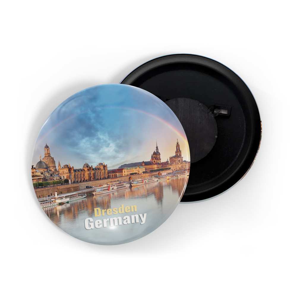 dhcrafts Fridge Magnet Multicolor Famous Tourist Place Dresden Germany Glossy Finish Design Pack of 1